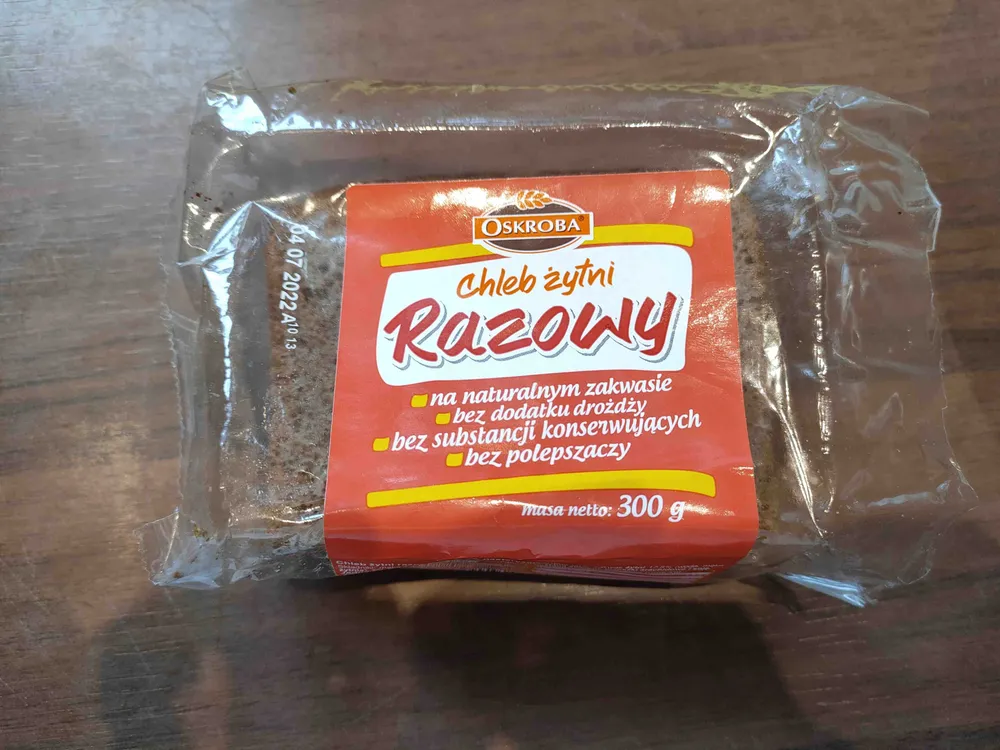 Chleb żytni razowy