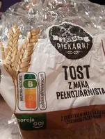 Tost z mąką pełnoziarnistą