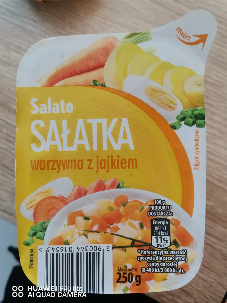Sałatka warzywna z jajkiem