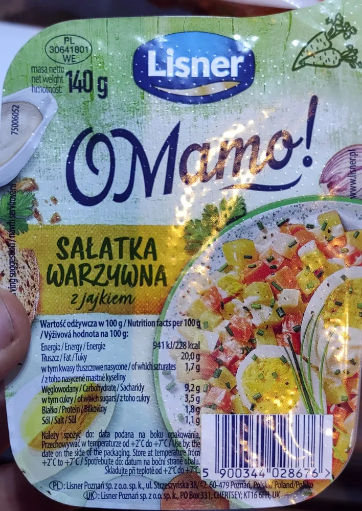 O Mamo! Sałatka warzywna z jajkiem