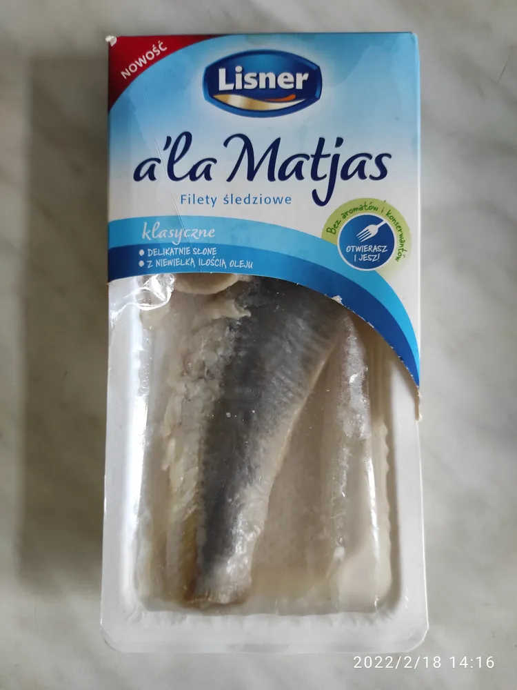 Filety śledziowe a'la Matjas