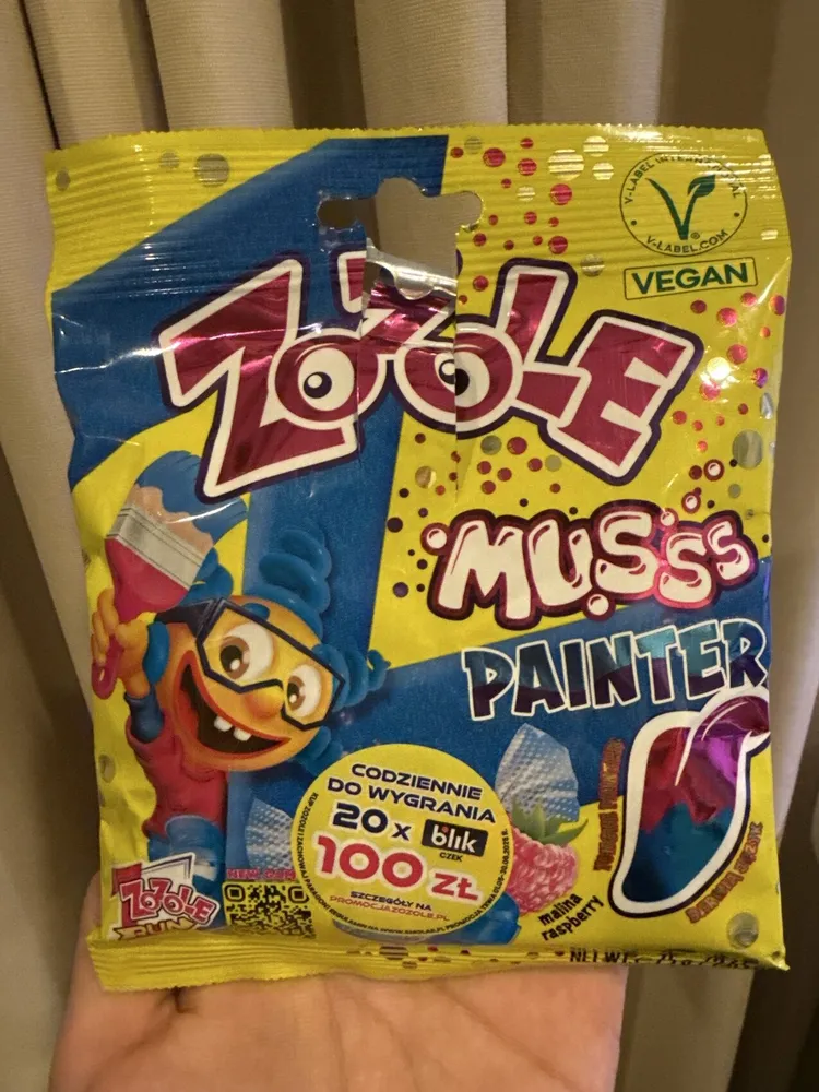 gefülltes Brausebonbon mit Himbeergeschmack