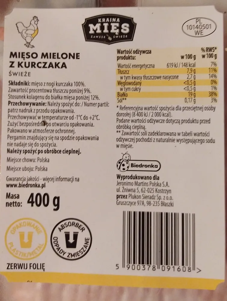 Mięso Mielone Z Kurczaka Świeże
