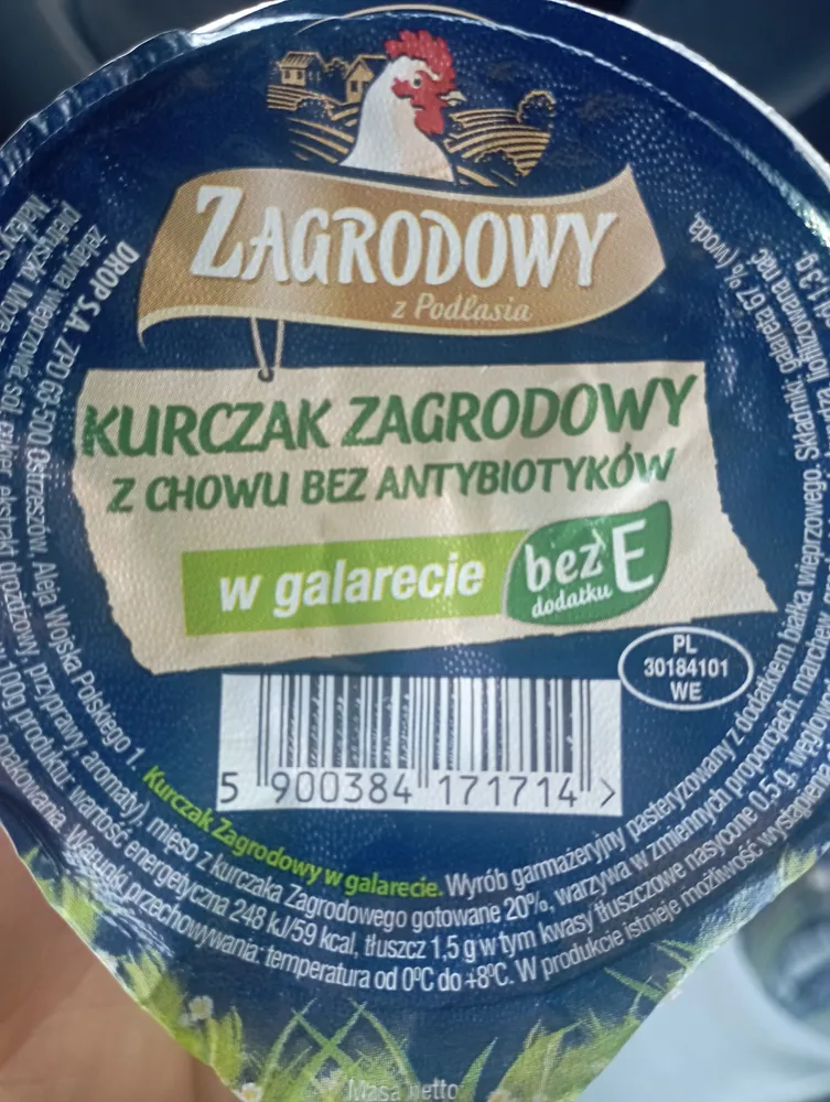 Kurczak zagrodowy z chowu bez antybiotyków w galarecie