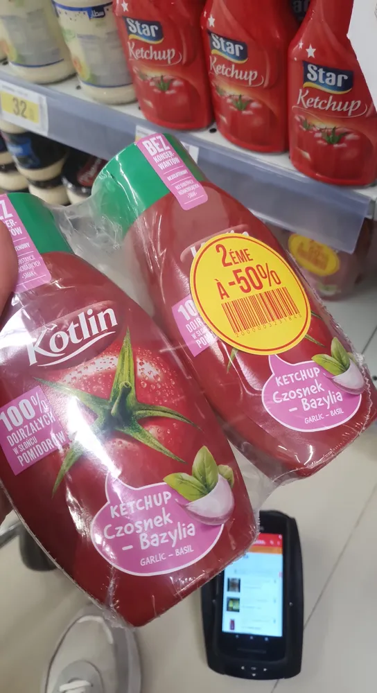 Ketchup łagodny z bazylią