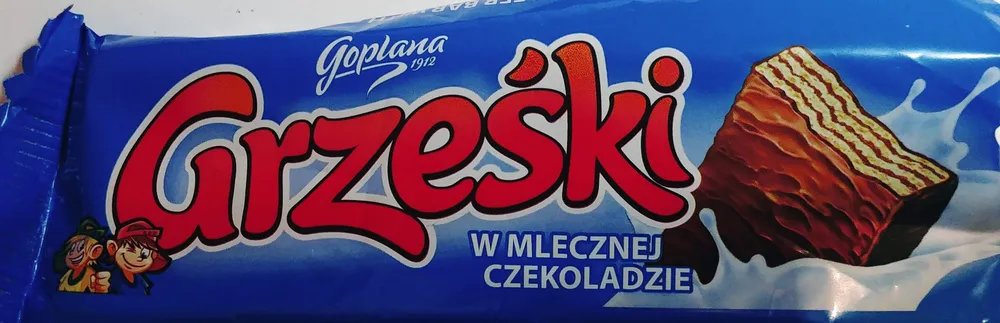 Grześki w mlecznej czekoladzie