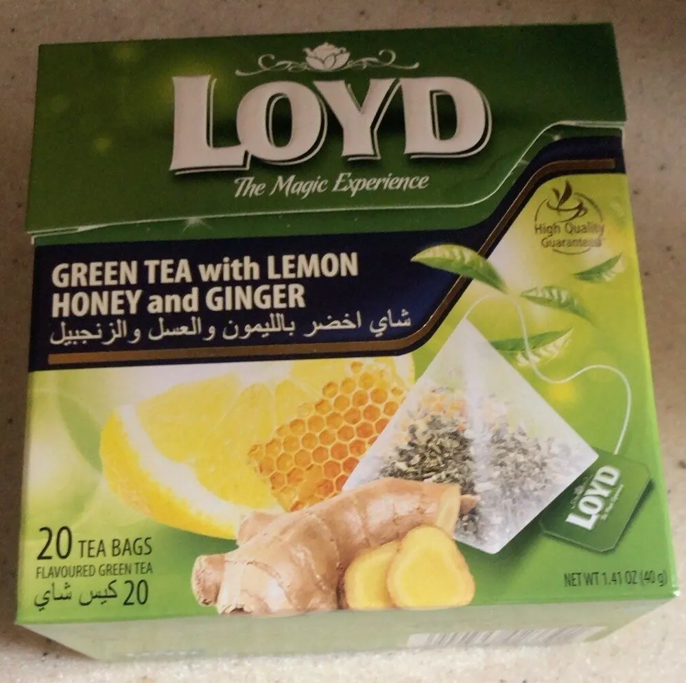Loyd Green Tea With Lemon Honey and Ginger 20 Tea Bags