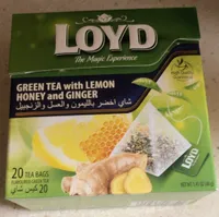 Loyd Green Tea With Lemon Honey and Ginger 20 Tea Bags