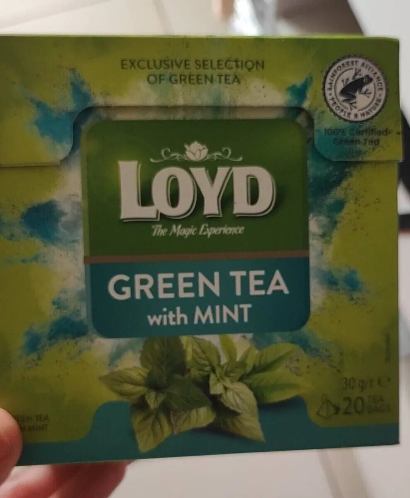 Green tea with mint