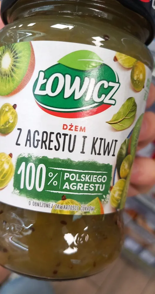 Dżem z agrestu i kiwi