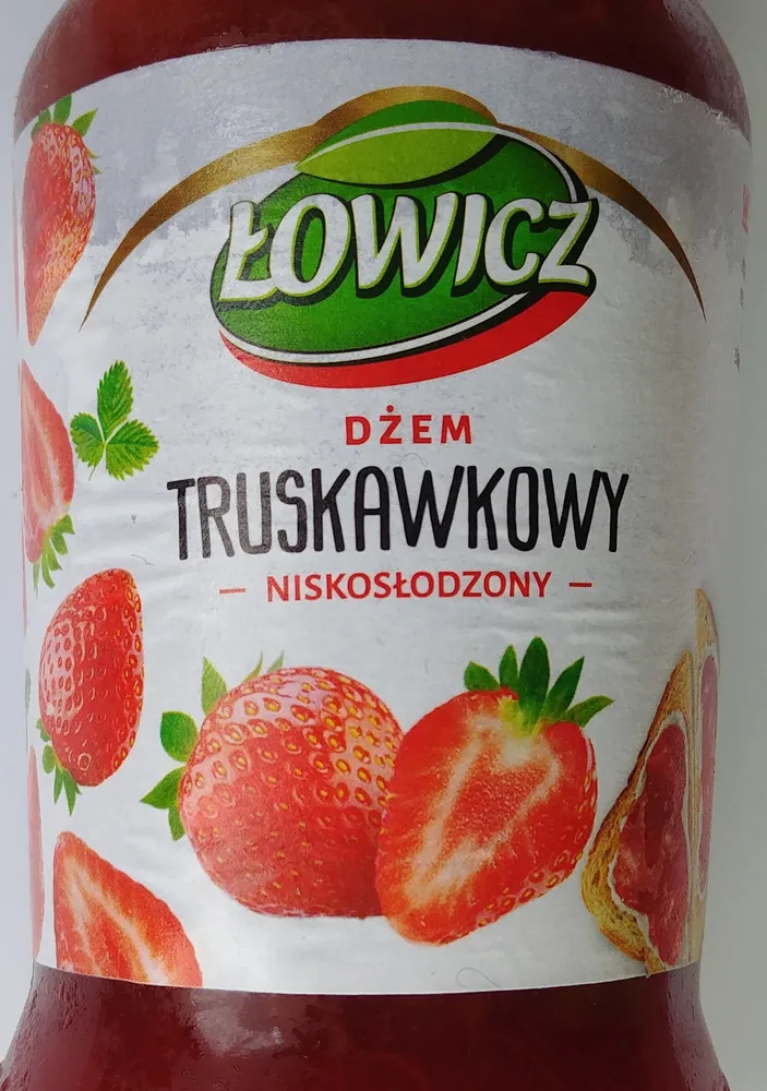 Dżem truskawkowy niskosłodzony.