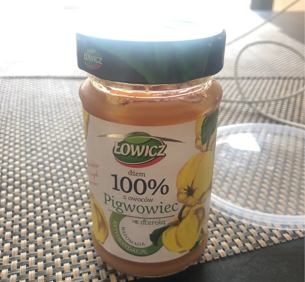 dżem 100% z owoców pigwowiec