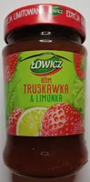 Dżem z truskawek i limonki niskosłodzony.