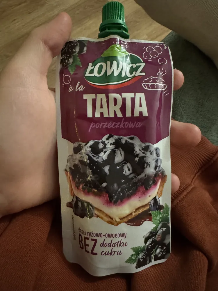 Deser ryżowo-owocowy tarta a la porzeczkowa