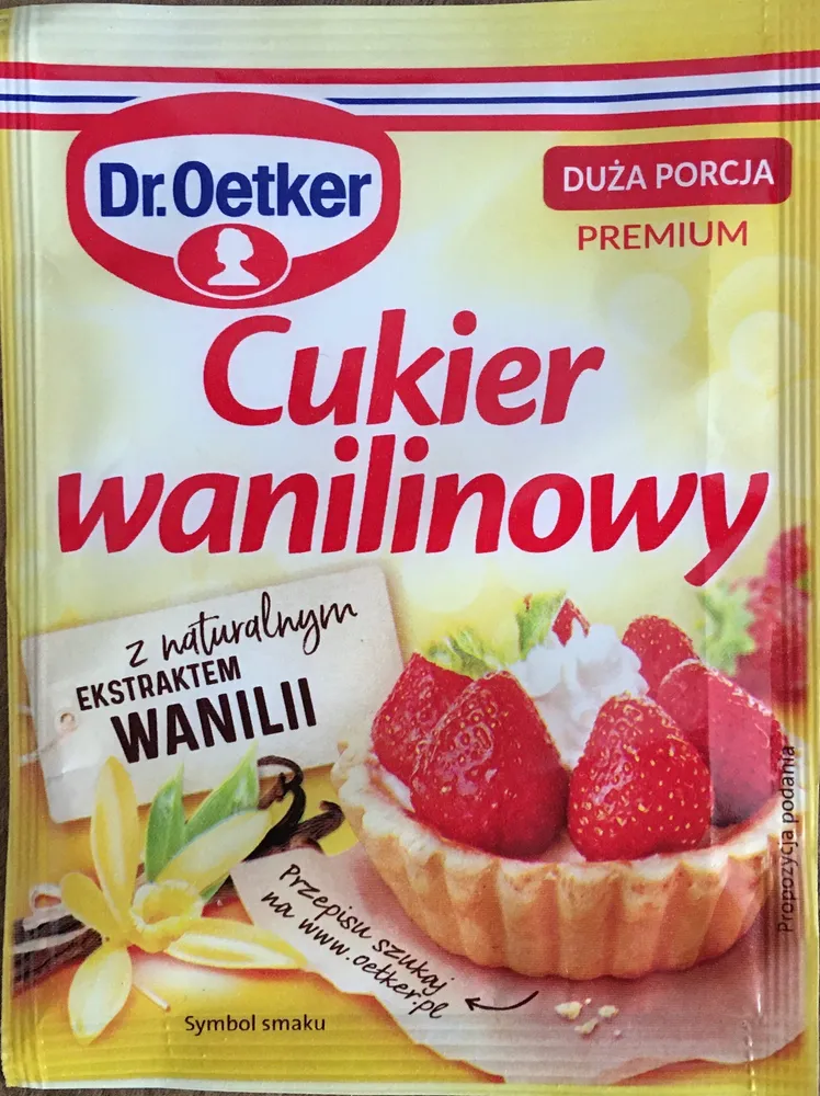 Cukier wanilinowy z naturalnym ekstraktem wanilii