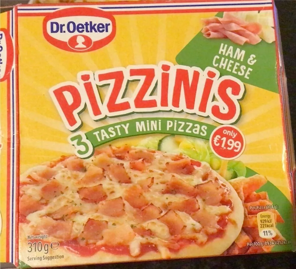 Pizzinis ham & cheese