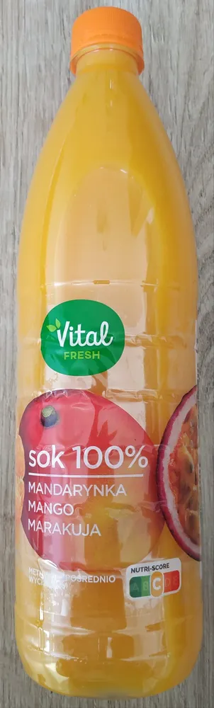 Sok 100% Mandarynka Mango Marakuja