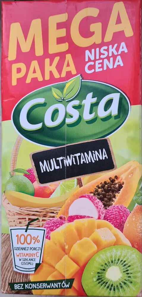 Multiwitamina, napój wieloowocowo-marchwiowy