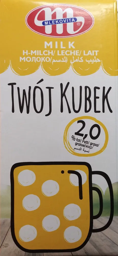 Mleko UHT 2%