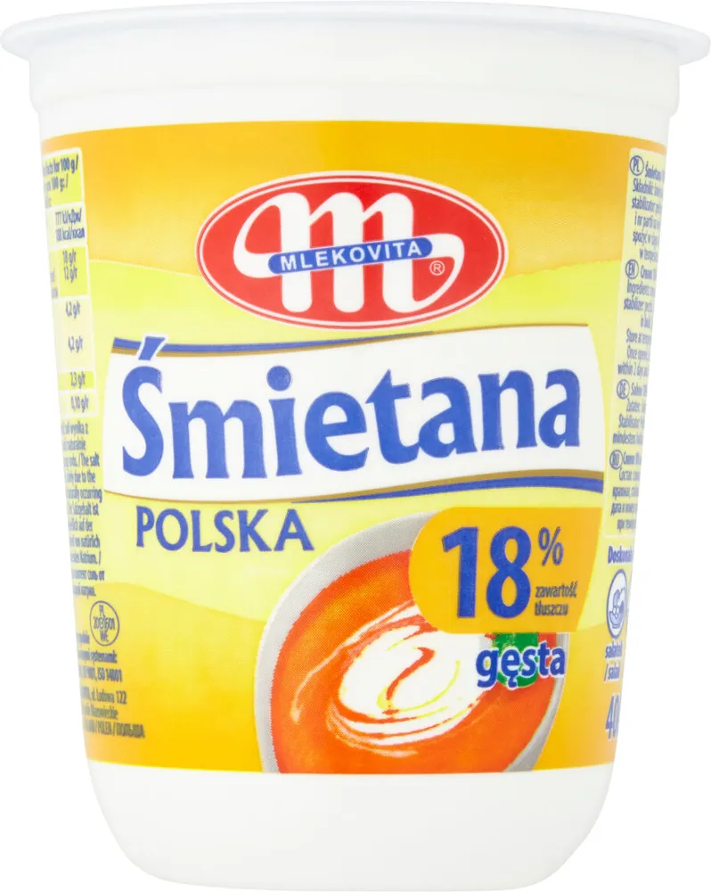 Śmietana Polska 18%