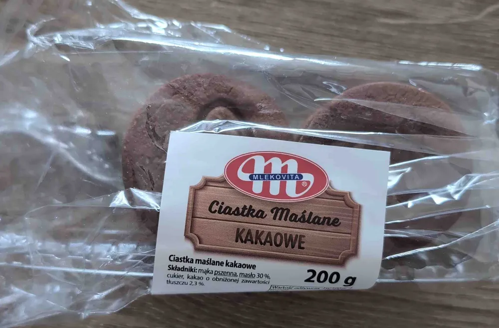 Ciastka maślane kakaowe