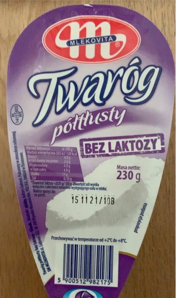 Twaróg Półtłusty (Bez Laktozy)