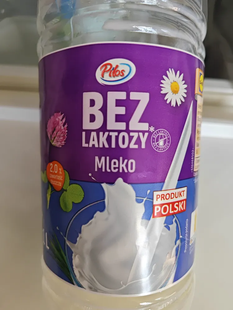 Mleko bez laktozy 2,0%