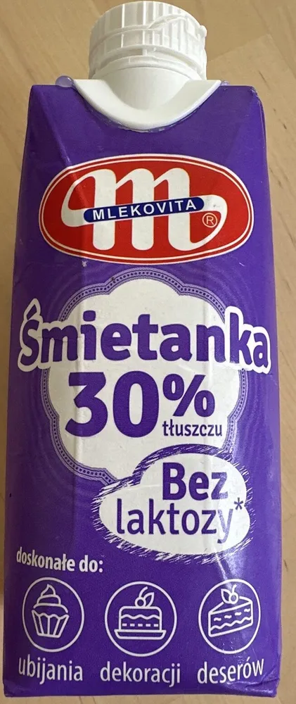 Śmietanka 30% bez laktozy