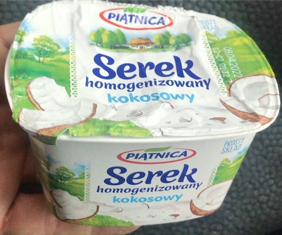 Coconut homogenized cheese