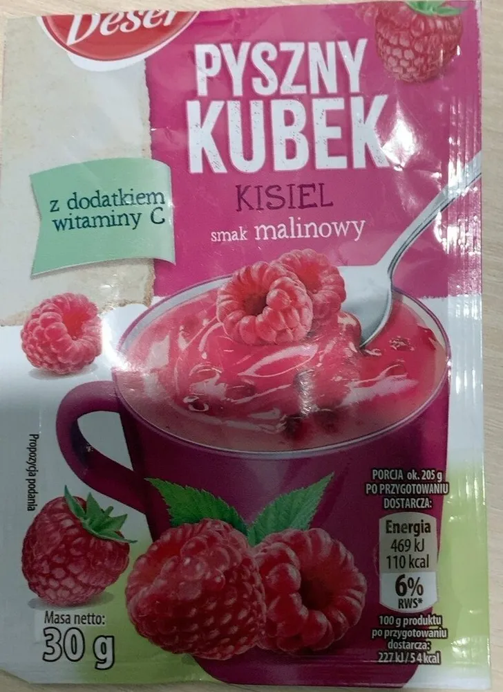 Pyszny Kubek Kisiel smak malinowy