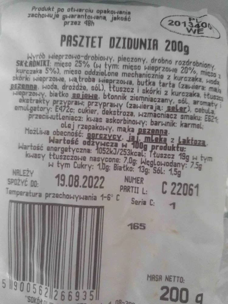 Pasztet dzidunia