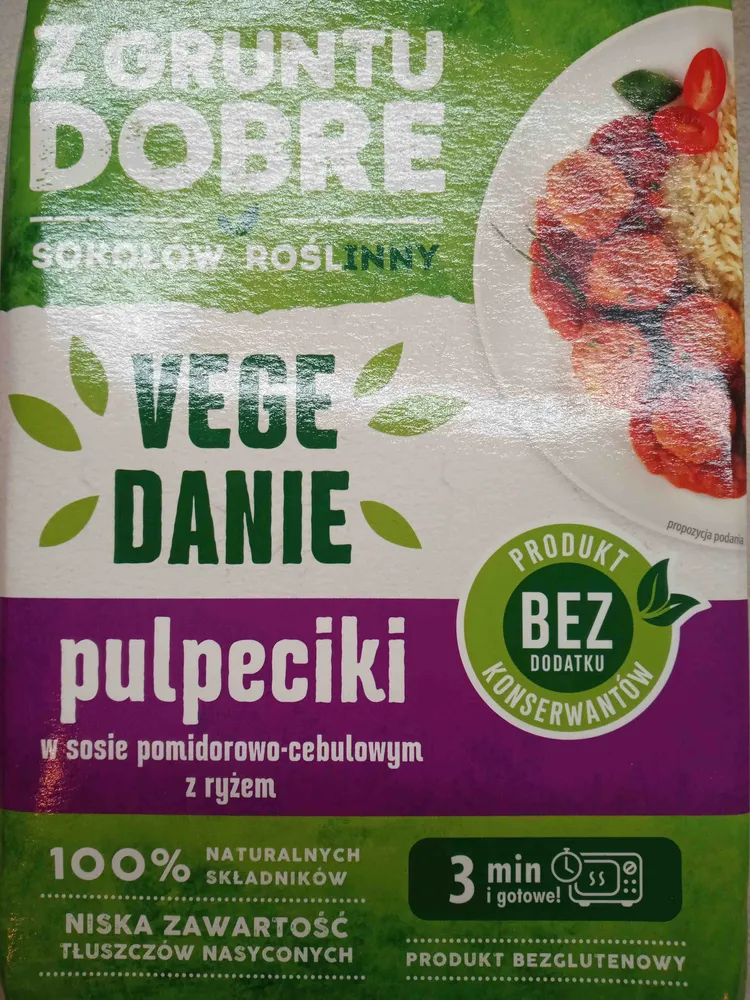 Vege danie pulpeciki w sosie pomidorowo cebulowym