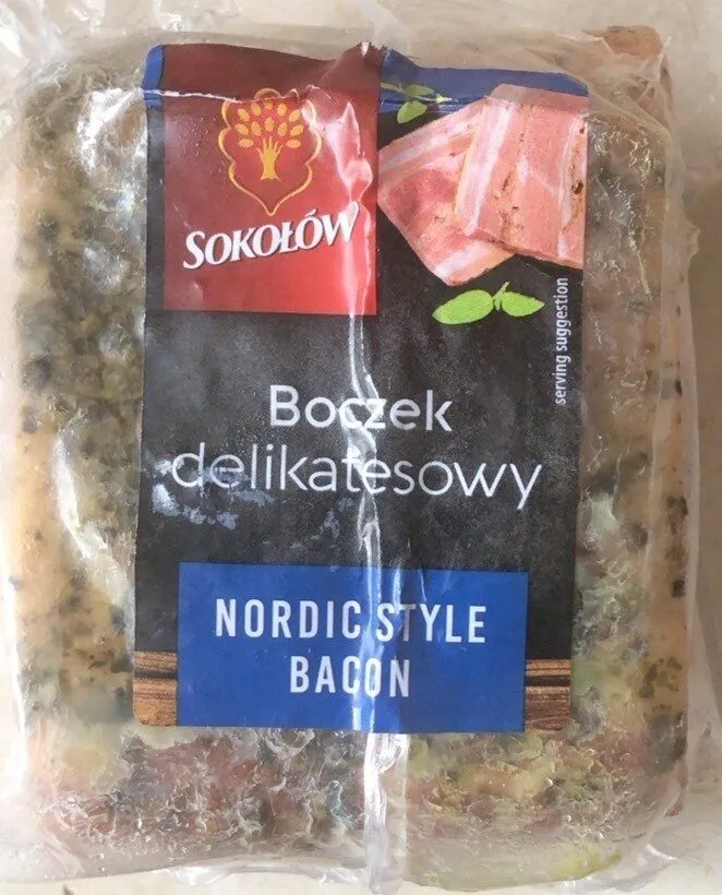 Nordic style bacon in block