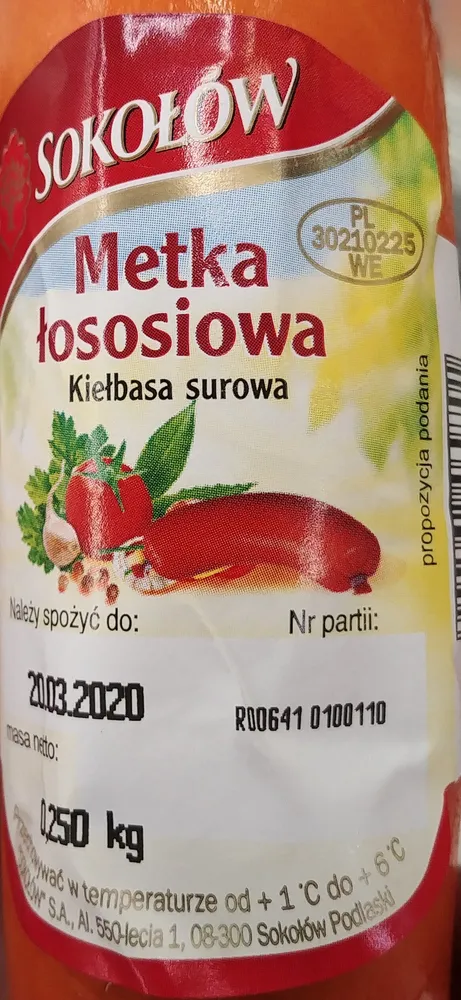 Metka łososiowa