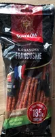 Sausages Sokolow Kabanos French 360G 1 / 1 18PCS / 6.48KG / Box