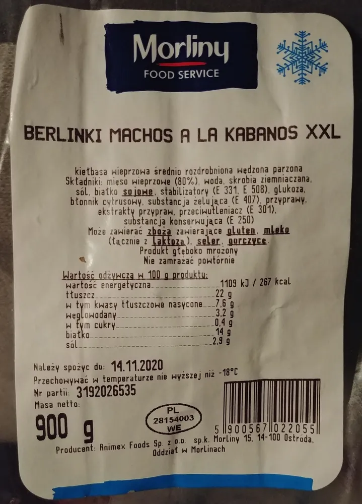 Berlinki Machos a la kabanos XXL
