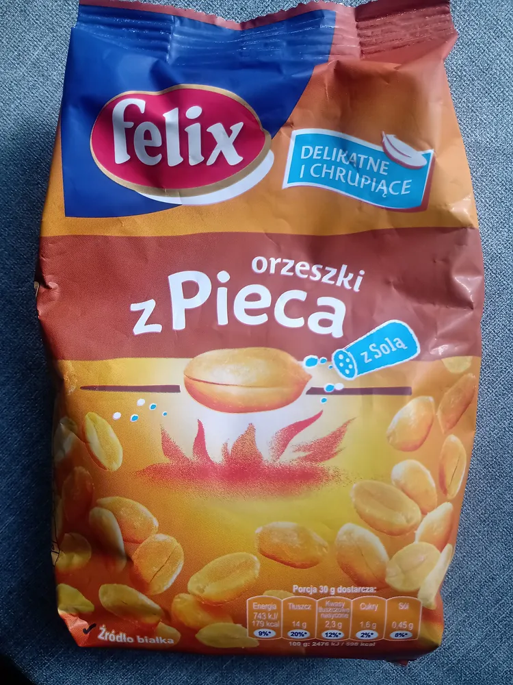 Orzeszki z pieca z solą