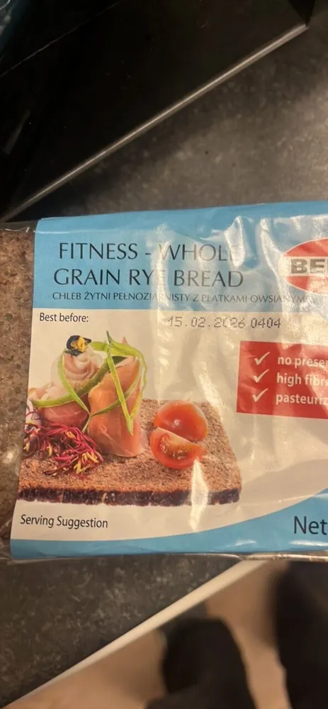 Fitness-whole grain rye bread