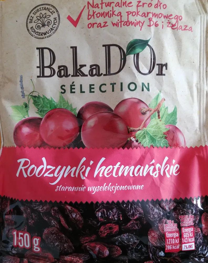 Rodzynki hetmańskie bezpestkowe Thompson
