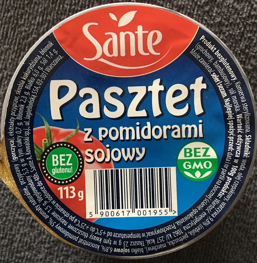 Pasztet z pomidorami sojowy