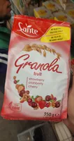 Granola fruit strawberry cranberry cherry