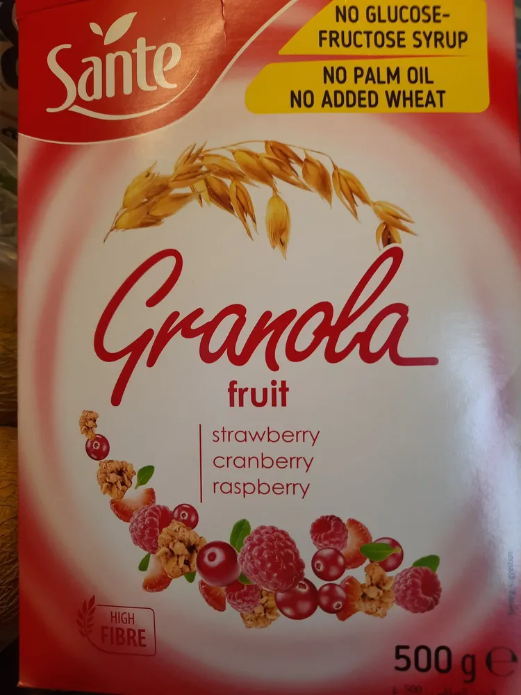 Sante Granola Fruit Crispy Cereal Flakes 500G