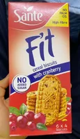 Cereal biscuits with cranberry