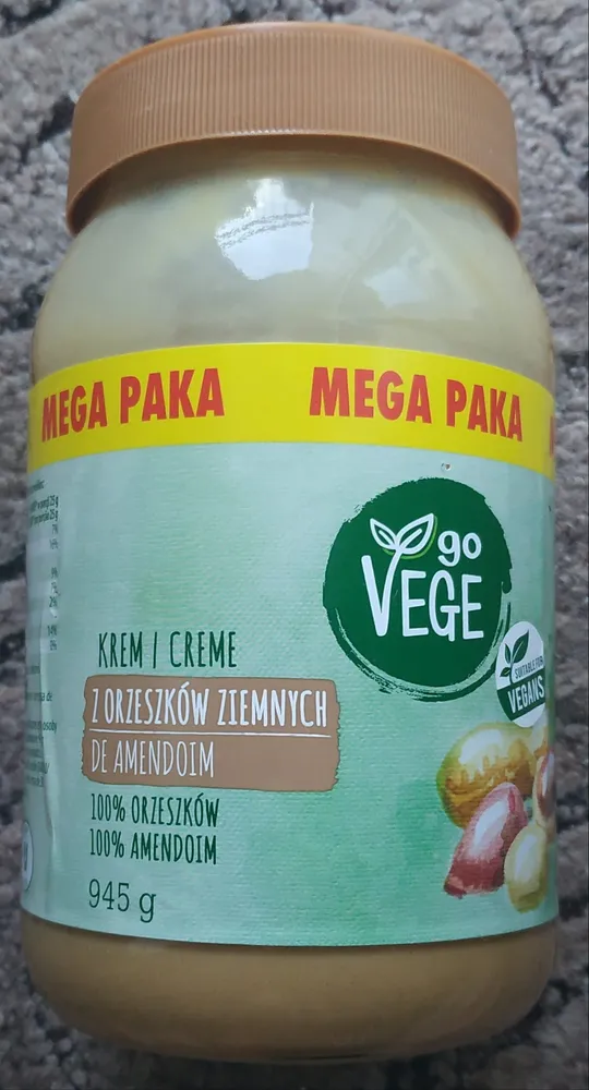 Krem z orzeszków ziemnych
