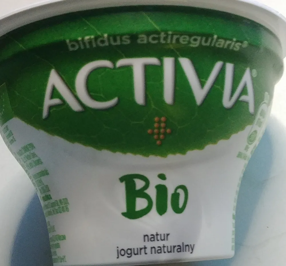 Jogurt naturalny Bio że szczepami bakterii ActiRegularis