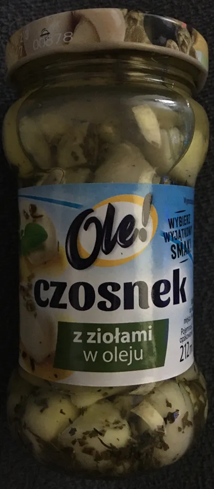 Czosnek z ziołami w oleju