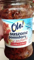 Suszone pomidory w paskach w oleju z ziołami