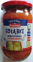 Gołąbki wegetariańskie z ryżem i pieczarkami w sosie pomidorowym (45%)