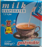 Evaporated milk 7.5% fat