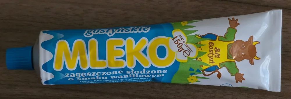 gostyńskie MLEKO zagęszczone słodzone o smaku waniliowym